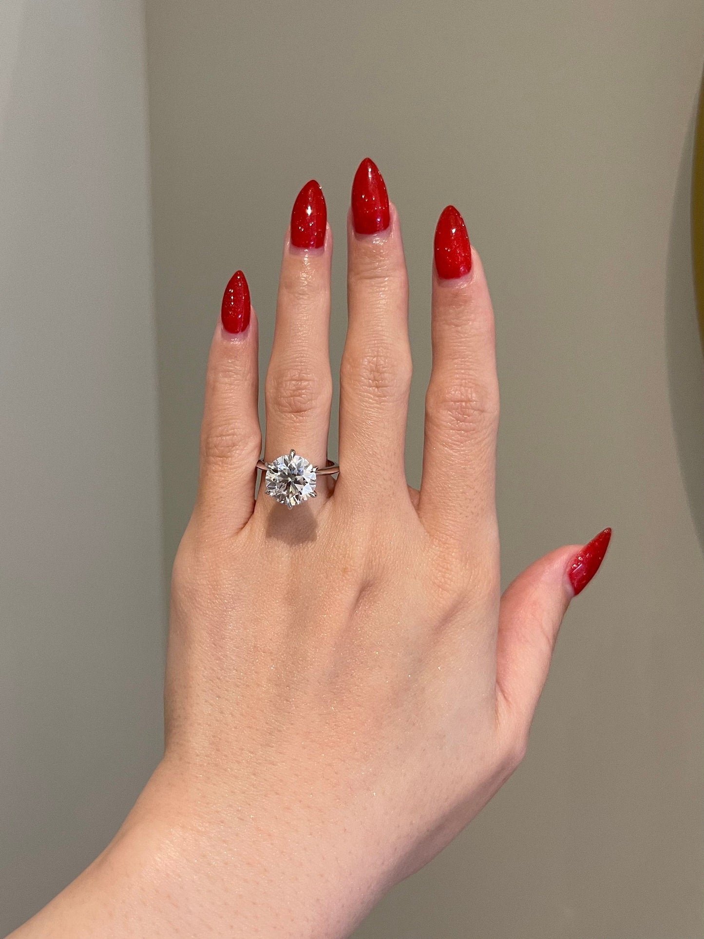 Victoria- 4.5 CT Round Solitaire Moissanite Ring