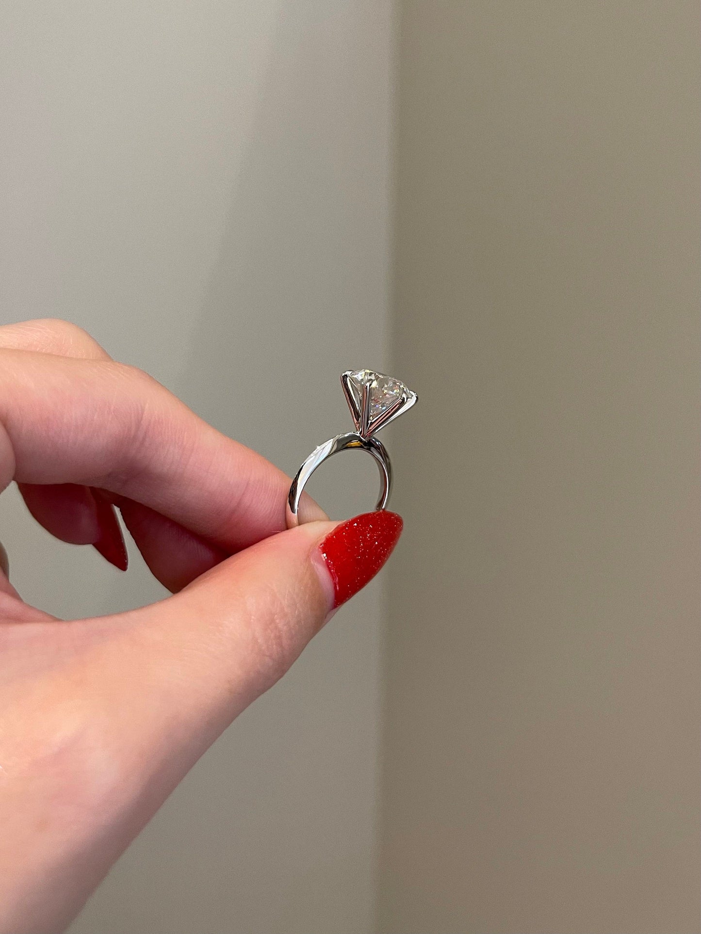 Victoria- 4.5 CT Round Solitaire Moissanite Ring