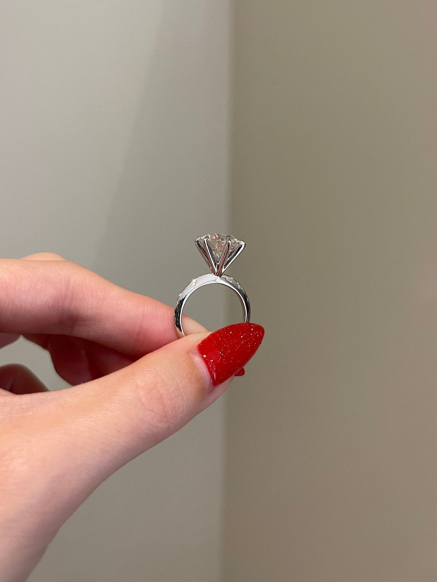 Victoria- 4.5 CT Round Solitaire Moissanite Ring