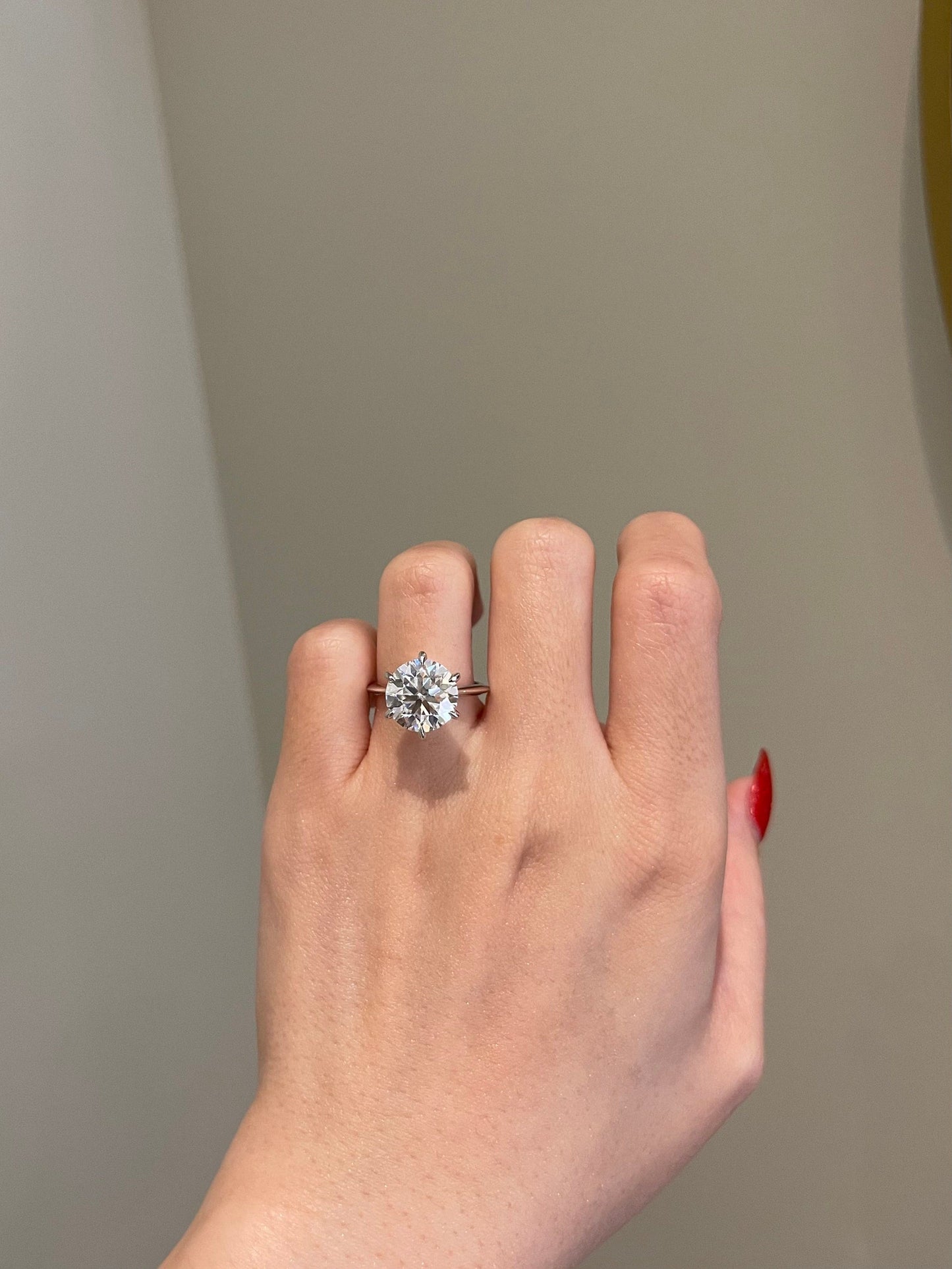 Victoria- 4.5 CT Round Solitaire Moissanite Ring