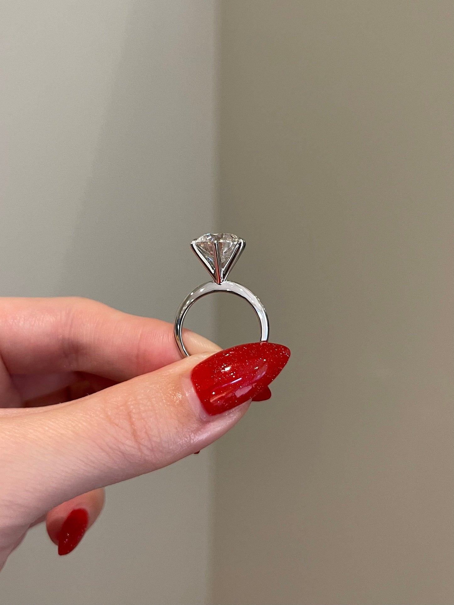 Victoria- 4.5 CT Round Solitaire Moissanite Ring