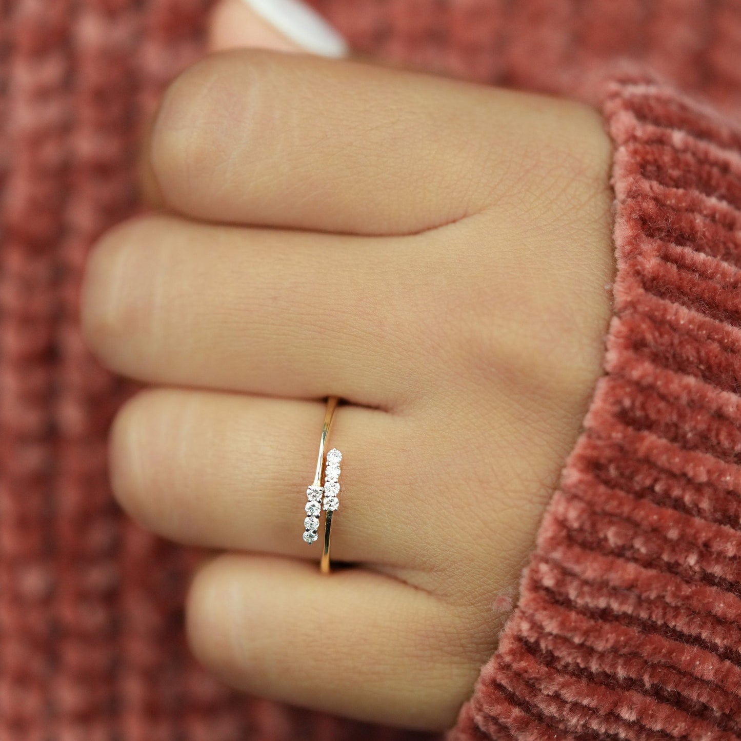 Gage-0.12 CTW Round Open Wedding Band