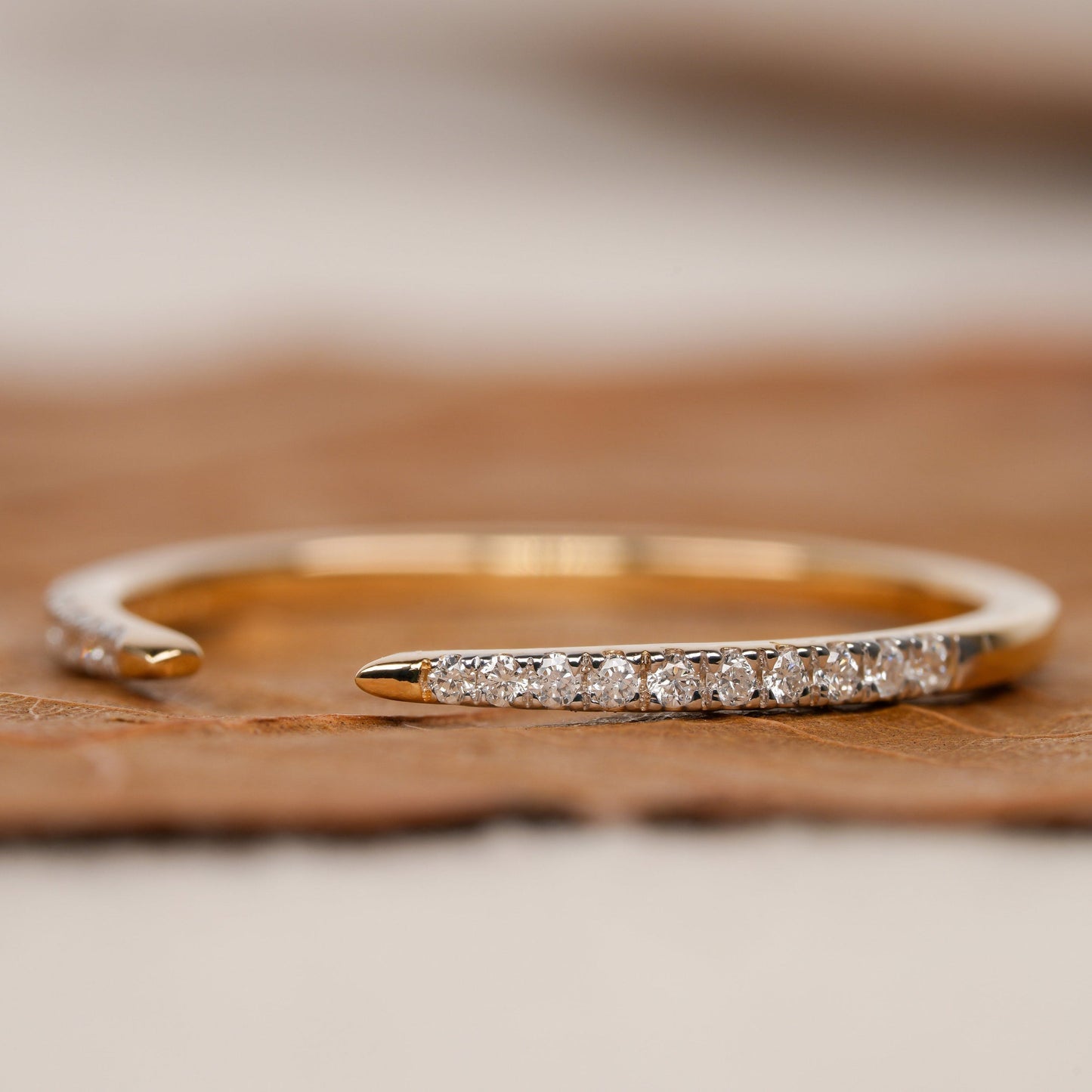 Isaiah-0.1 CTW Round Open Wedding Band