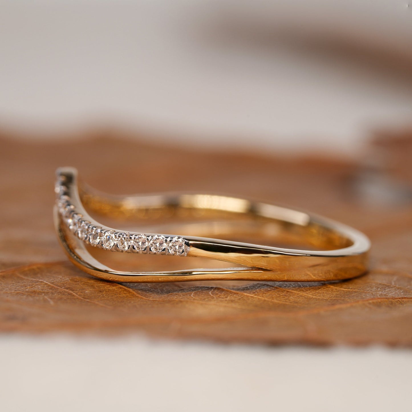 Miles-0.13 CTW Round Curved Wedding Band