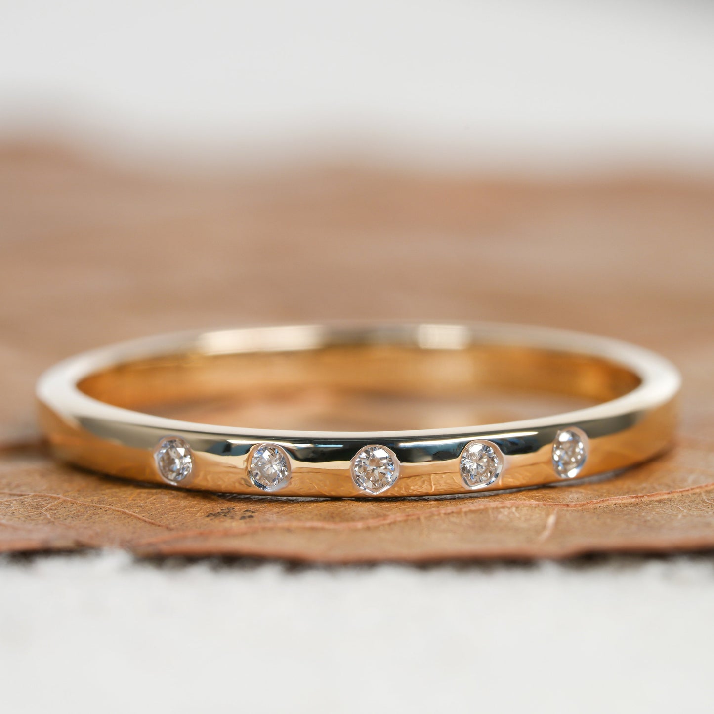Emilio-0.12 CTW Round Dainty Wedding Band