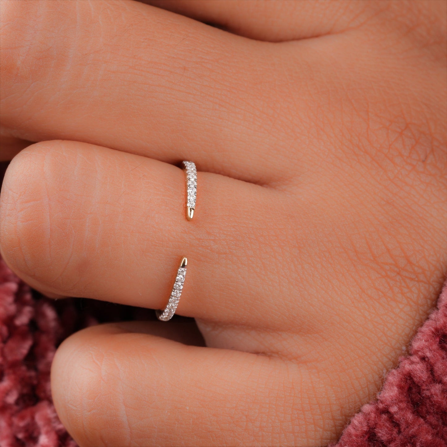 Isaiah-0.1 CTW Round Open Wedding Band