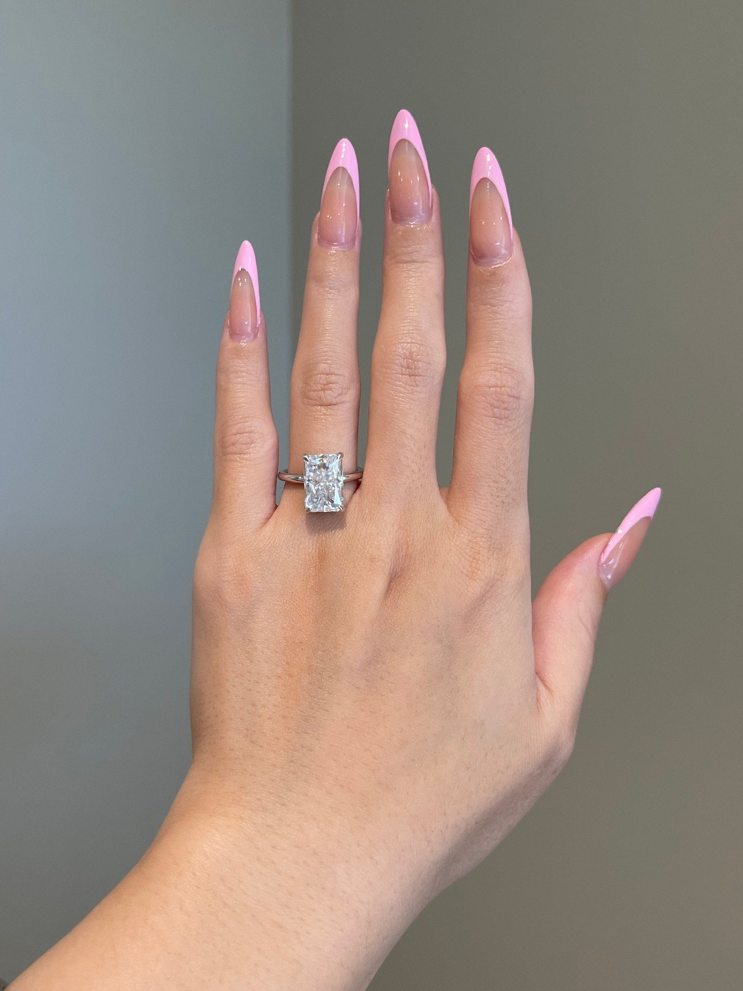 Joseph- 5.0 CT Radiant Solitaire Moissanite Ring