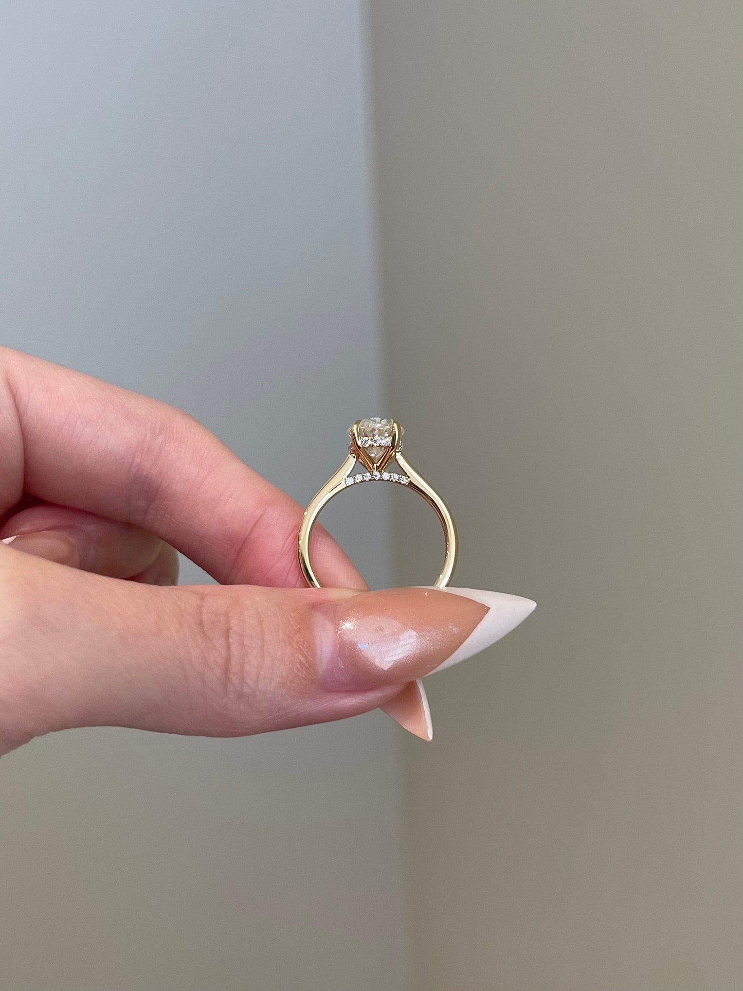 Edward- 3.0 CT Oval Hidden Halo Moissanite Ring