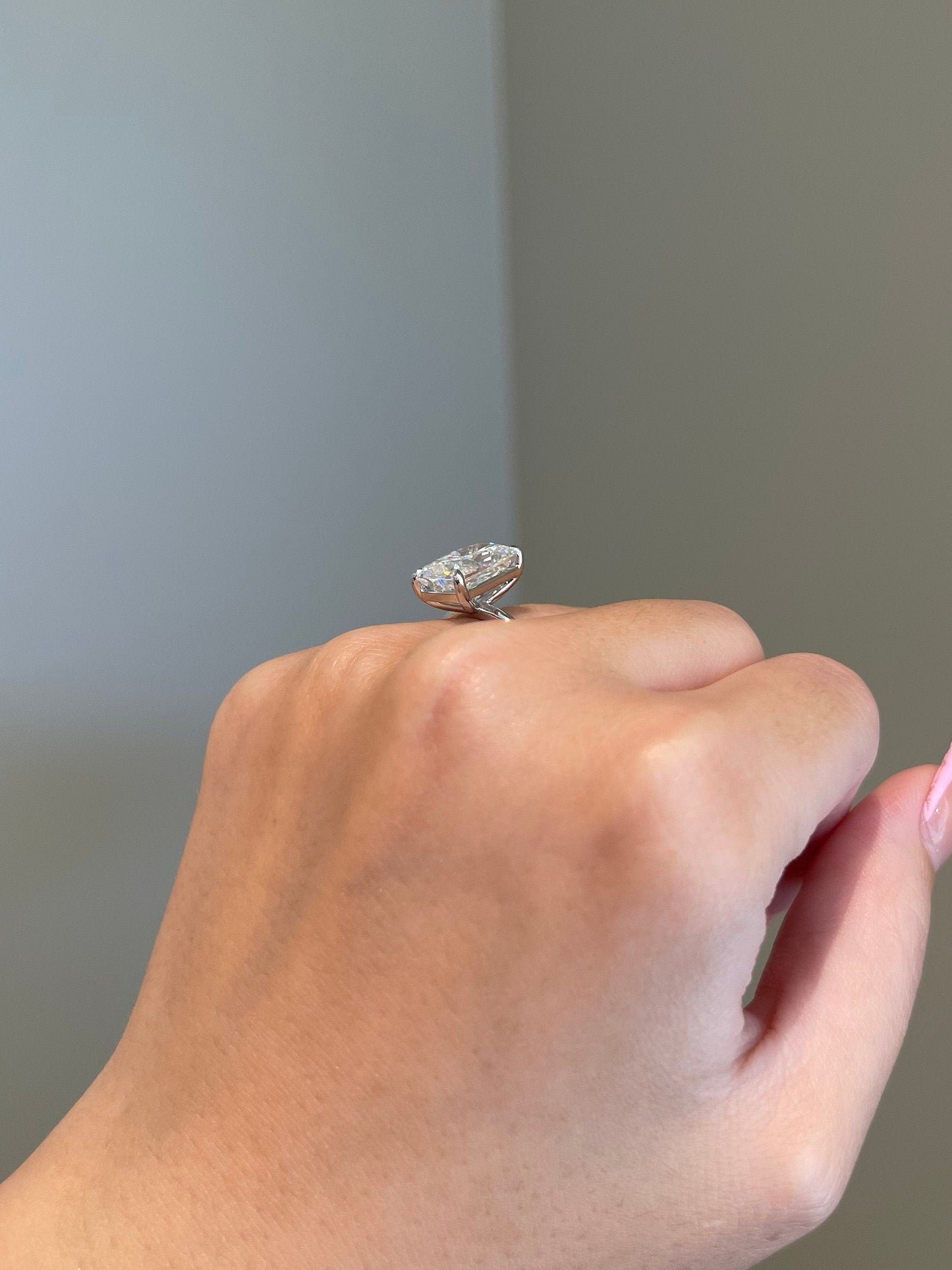 Joseph- 5.0 CT Radiant Solitaire Moissanite Ring
