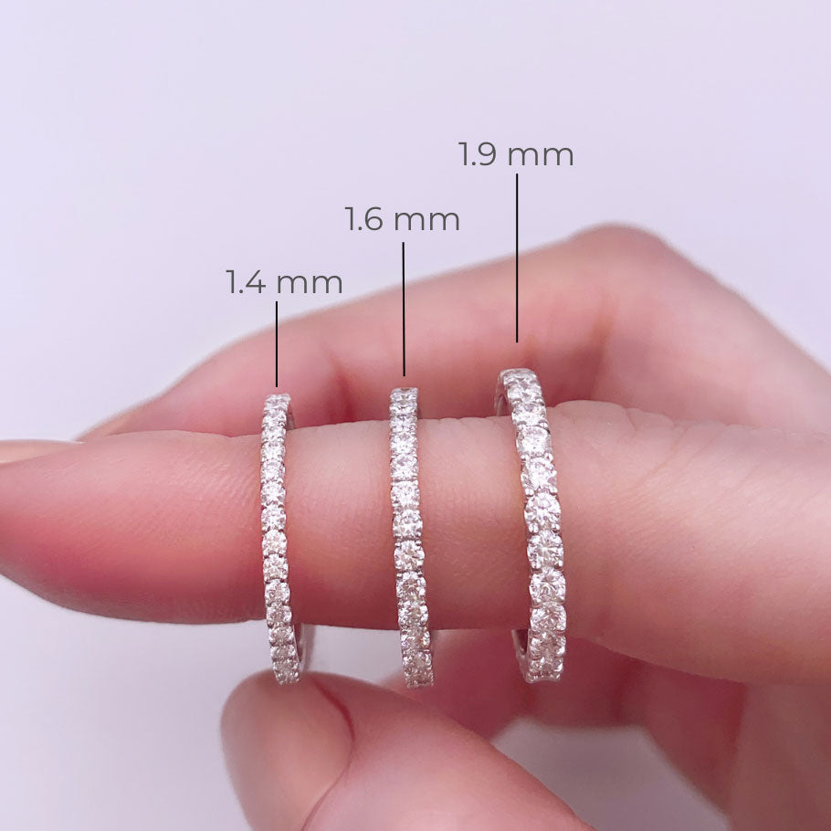 Damon-0.35 CTW Round Full Eternity Wedding Band