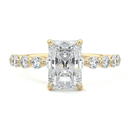 Beverly- 2.50 CT Radiant Pave Moissanite Ring