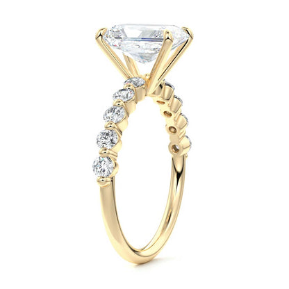Beverly- 2.50 CT Radiant Pave Moissanite Ring