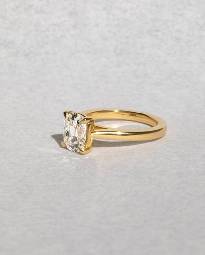 1.60 CT Cushion E/VS1 CVD Diamond Solitaire Engagement Ring