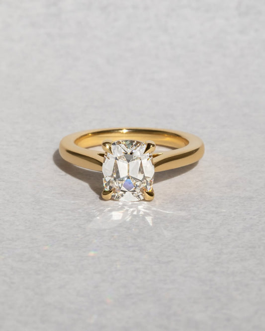 1.60 CT Cushion E/VS1 CVD Diamond Solitaire Engagement Ring