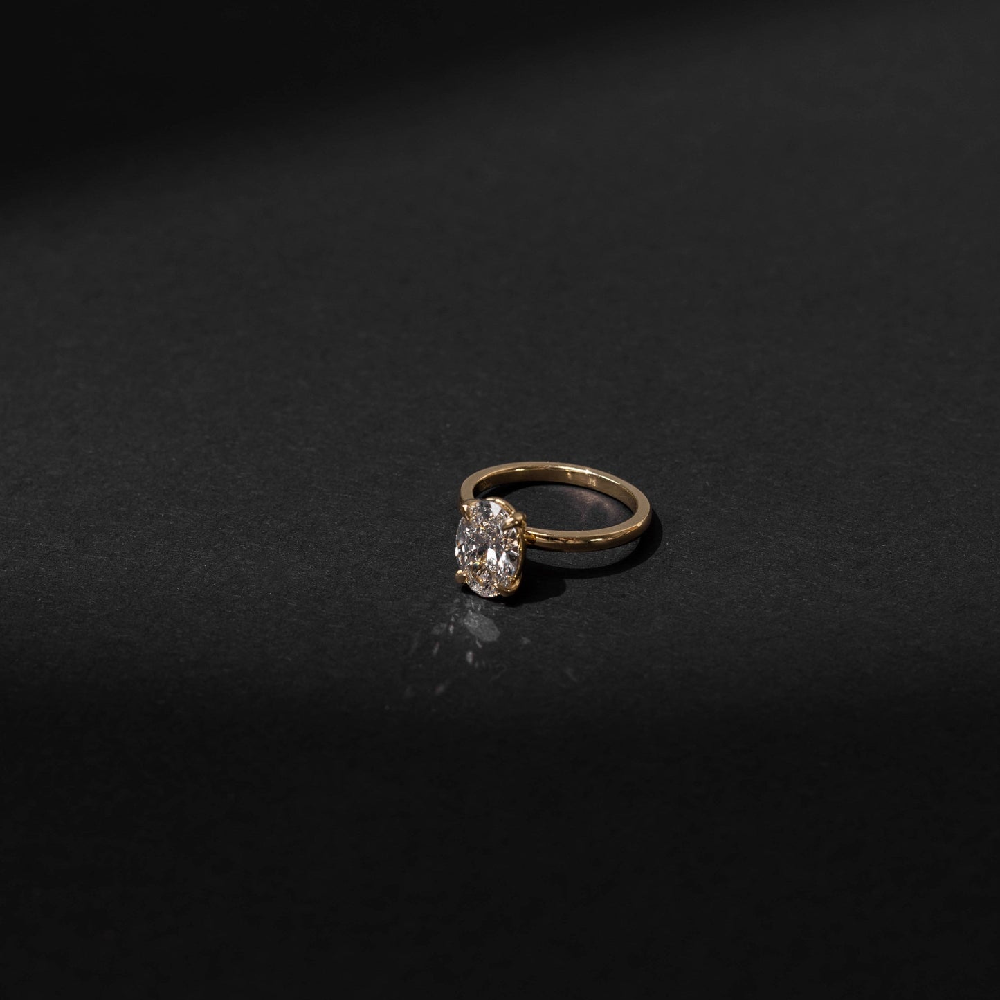 Eleanor- 3.0 CT Oval Solitaire Moissanite Ring