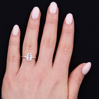 Adam- 1.50 CT Cushion Solitaire Moissanite Ring