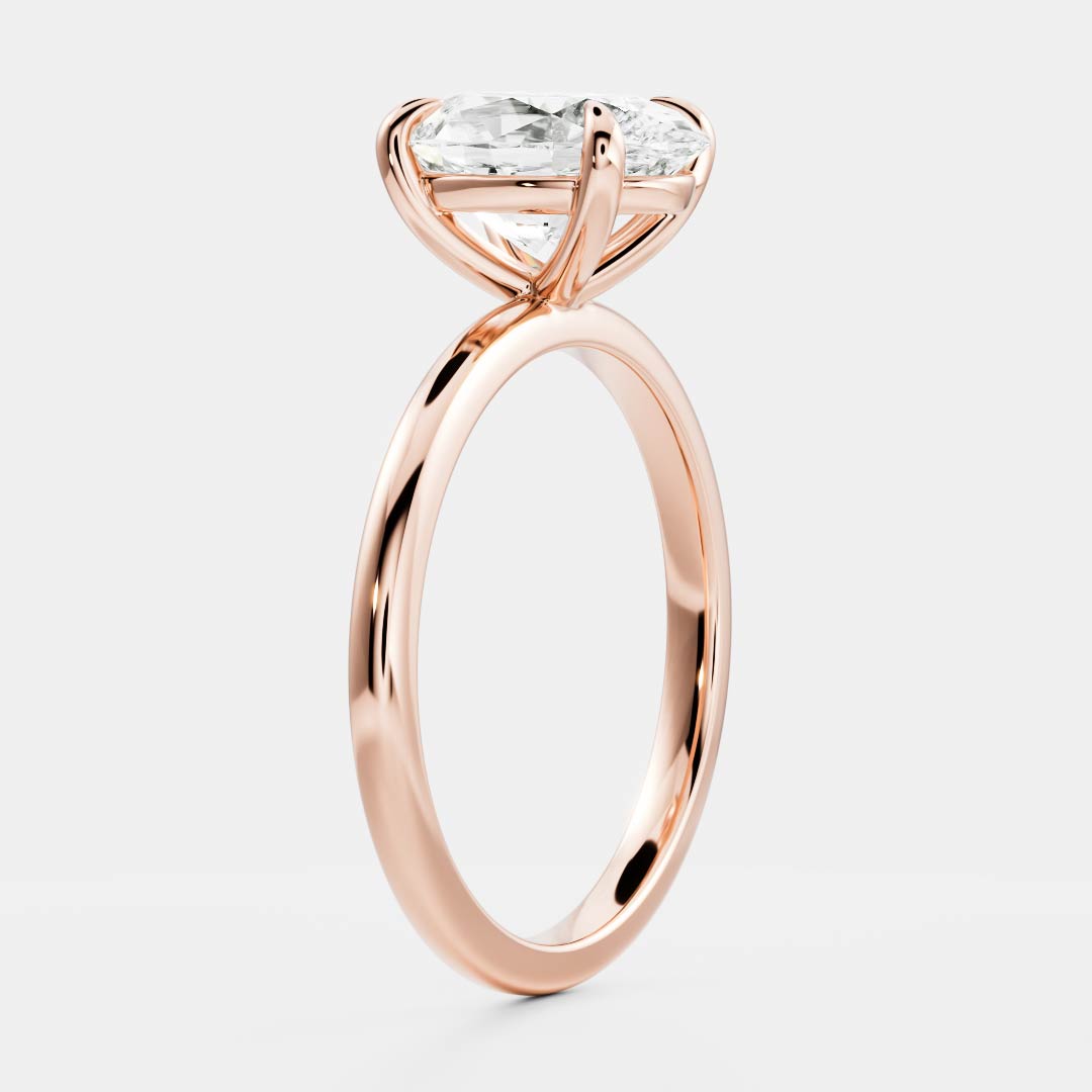 Eleanor- 3.0 CT Oval Solitaire Moissanite Ring