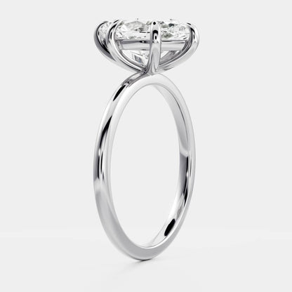 Elizabeht- 1.0 CT Marquise Soitaire Moissanite Ring