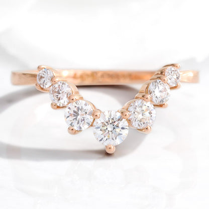 Charlotte- 1.20 CT Oval Moissanite Cluster Bridal Ring Set