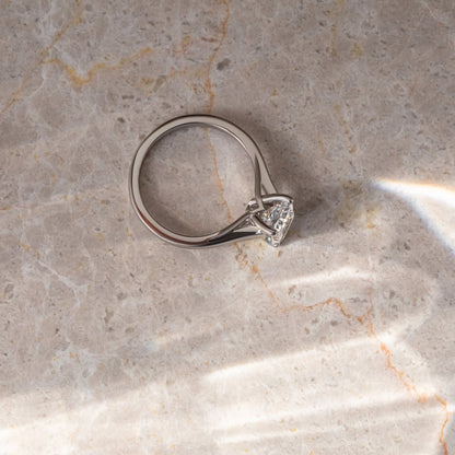 2.0 CT Radiant E/VS1 CVD Diamond Unique Style Engagement Ring