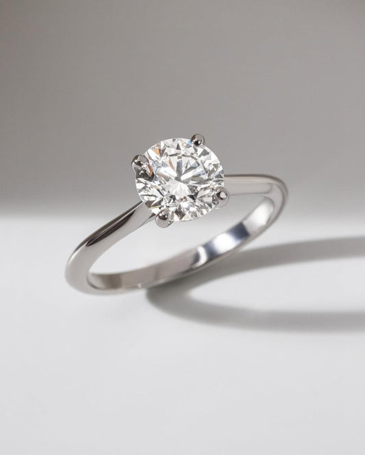 1.60 CT Round E/VVS2 CVD Diamond Solitaire Style Engagement Ring