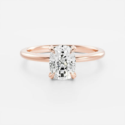 Adam- 1.50 CT Cushion Solitaire Moissanite Ring
