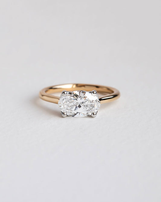1.70 CT Oval E/VS1 CVD Diamond Solitare Engagement Ring