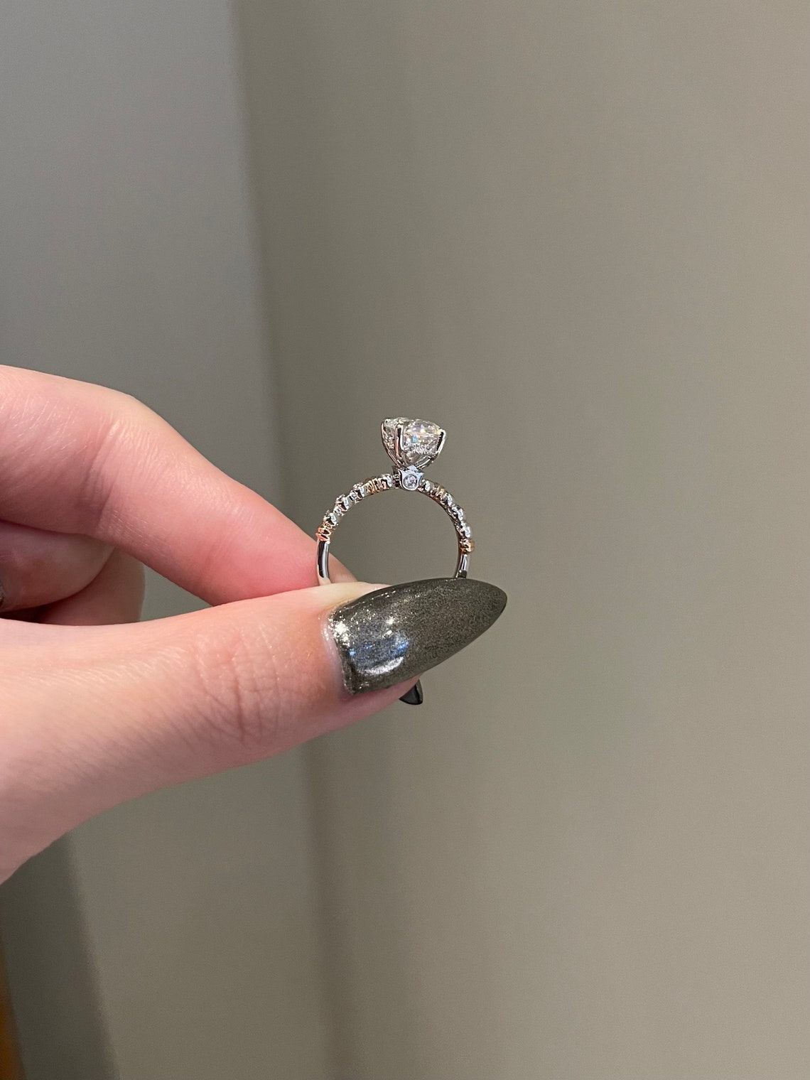 Melissa- 2.0 CT Oval Hidden Halo Moissanite Ring