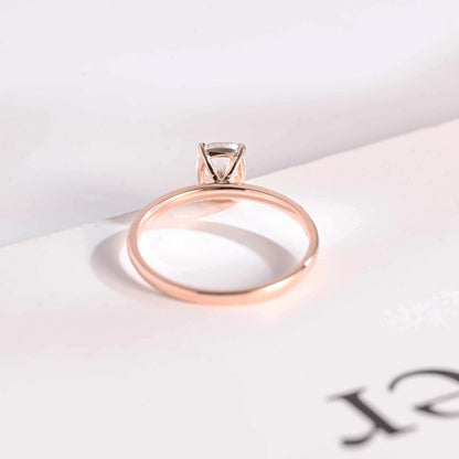 3.0 CT Elongated Cushion Cut Solitaire Moissanite Engagement Ring
