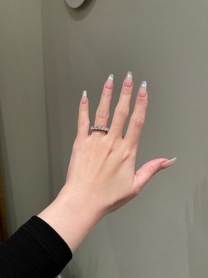 Yvonne-0.2 CTW Round Eternity Wedding Band
