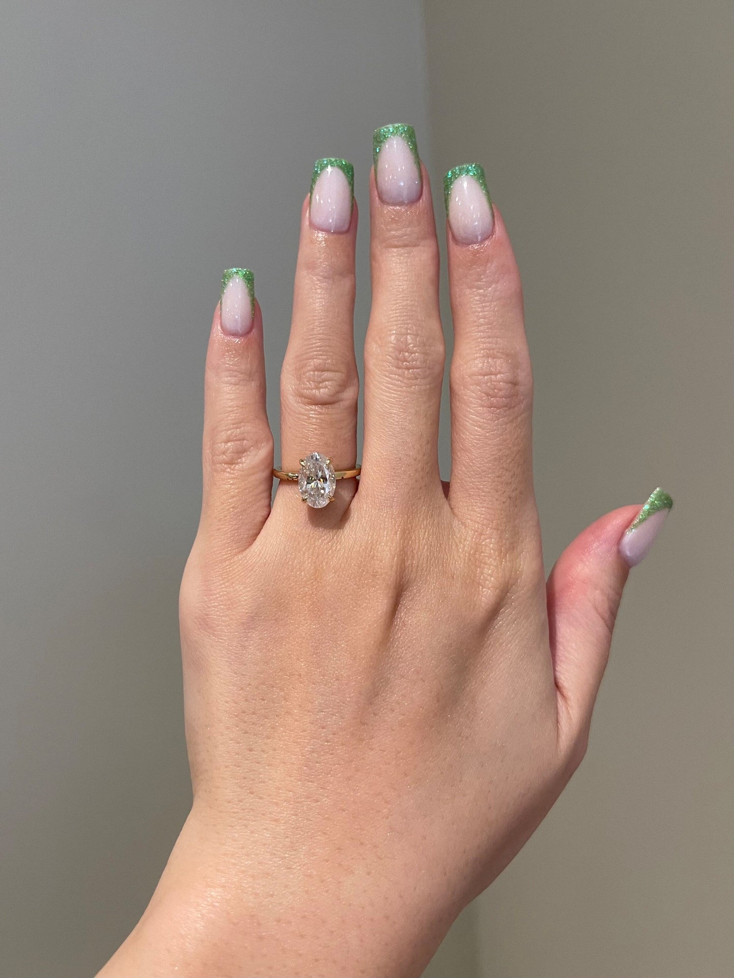 Virginia- 2.75 CT Oval Hidden Halo Moissanite Ring