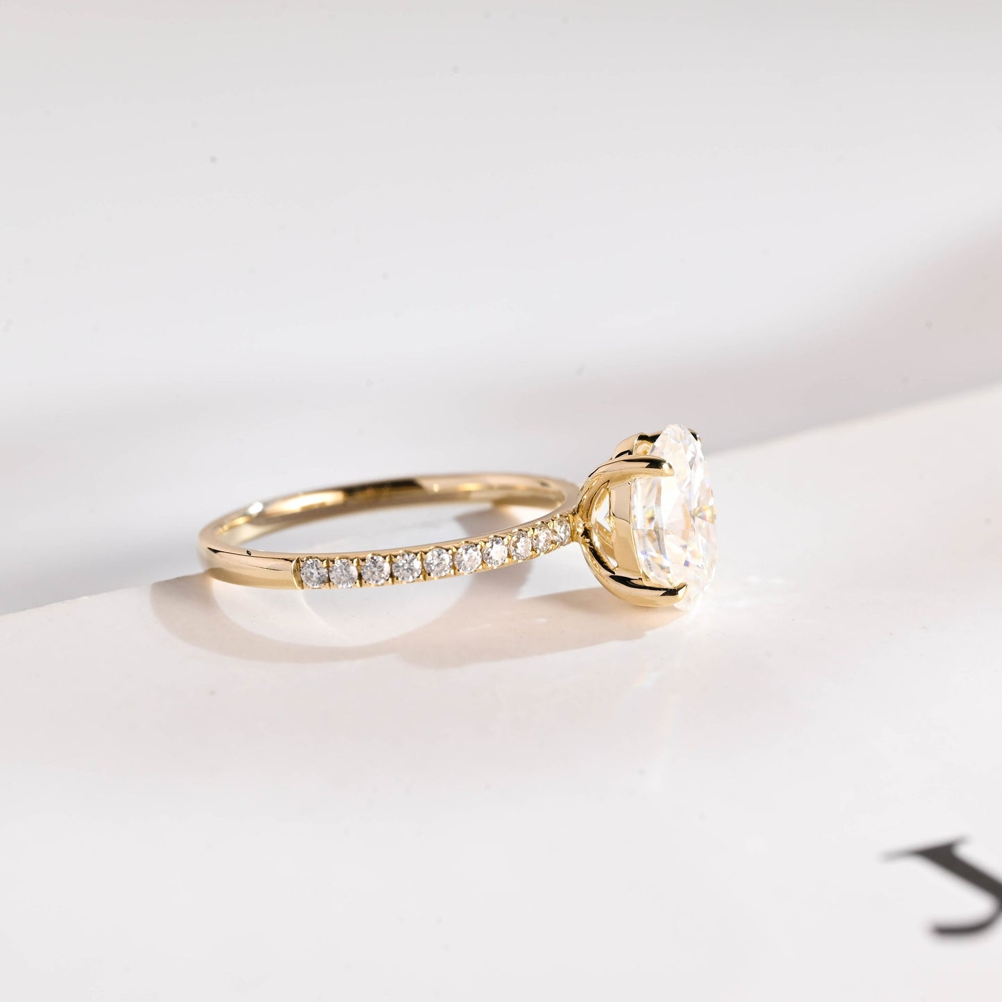 1.5 CT Marquise Cut Three Stone Moissanite Engagement Ring